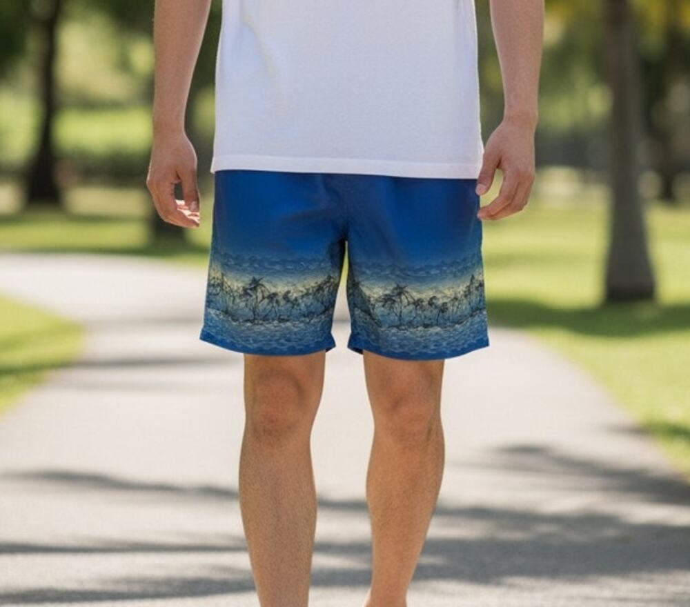 Croft & Barrow Men's Blue Swim Trunks XL Board Shorts
